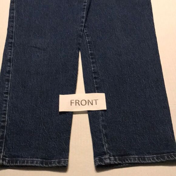 RIDERS BY LEE Tapered Leg Jeans 80's 90's Size 12 PETITE Heavy Weight Denim Y2K - Picture 2 of 10